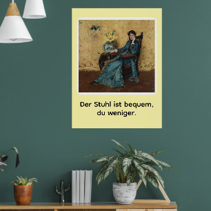 Portrait von Dora Wheeler mit frechem Spruch Poster