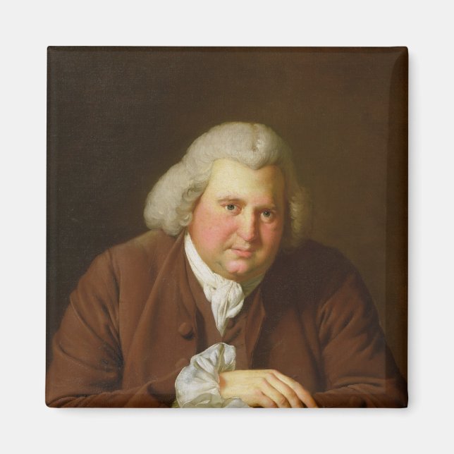 Portrait von Dr. Erasmus Darwin Magnet (Vorne)