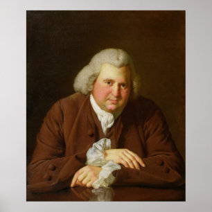 Portrait von Dr. Erasmus Darwin Poster