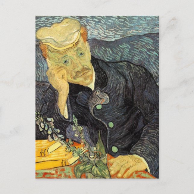Portrait von Dr. Gachet Postkarte (Vorderseite)
