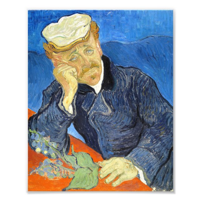 Portrait von Dr. Gachet von Vincent Van Gogh Fotodruck (Vorne)