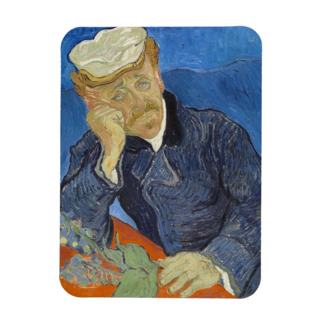 Portrait von Dr. Gachet von Vincent Van Gogh Magnet (Vertikal)