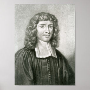 Portrait von Dr. Isaac Barrow Poster