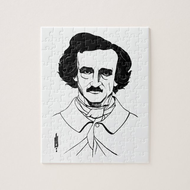 Portrait von Edgar Allan Poe (Vertikal)