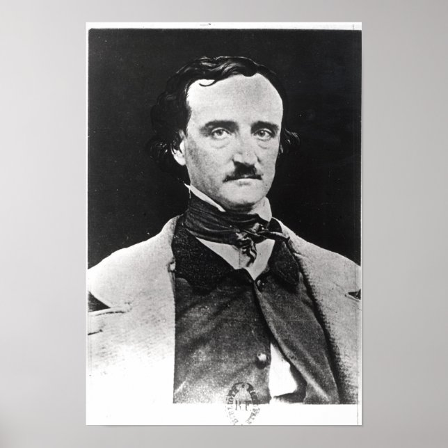 Portrait von Edgar Allan Poe Poster (Vorne)