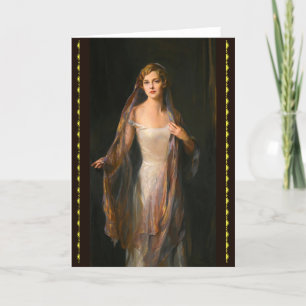 Portrait von Edith Hope Iselin Dankeskarte
