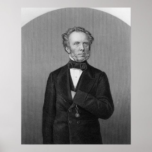 Portrait von Edward Baines Poster (Vorne)