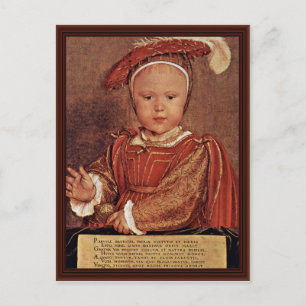Portrait von Edward Vi. Als Kind Postkarte