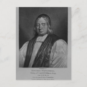 Portrait von Edward Wetenhall Postkarte