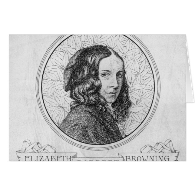 Portrait von Elizabeth Barrett Browning (Vorderseite (Horizontal))
