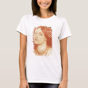 Portrait von Elizabeth Siddal (1834-62), 1860 (rot T-Shirt