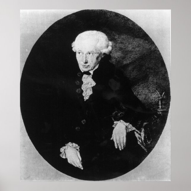 Portrait von Emmanuel Kant Poster (Vorne)