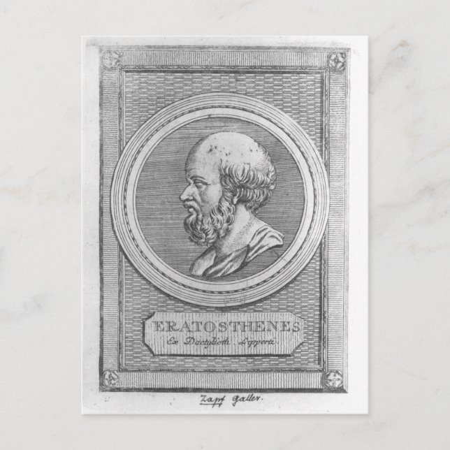 Portrait von Eratosthenes Postkarte (Vorderseite)