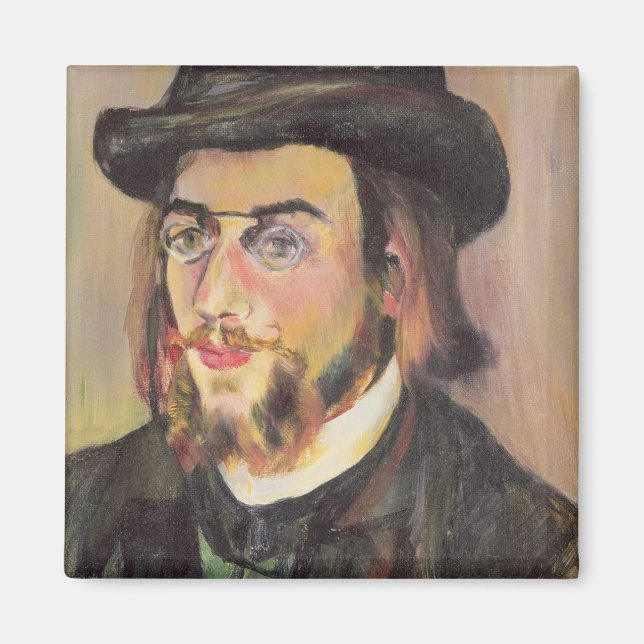 Portrait von Erik Satie c.1892 Magnet (Vorne)