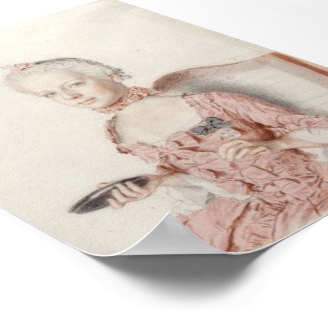 Portrait von Erzherzogin Maria Antonia, Österreich Poster (Ecke)