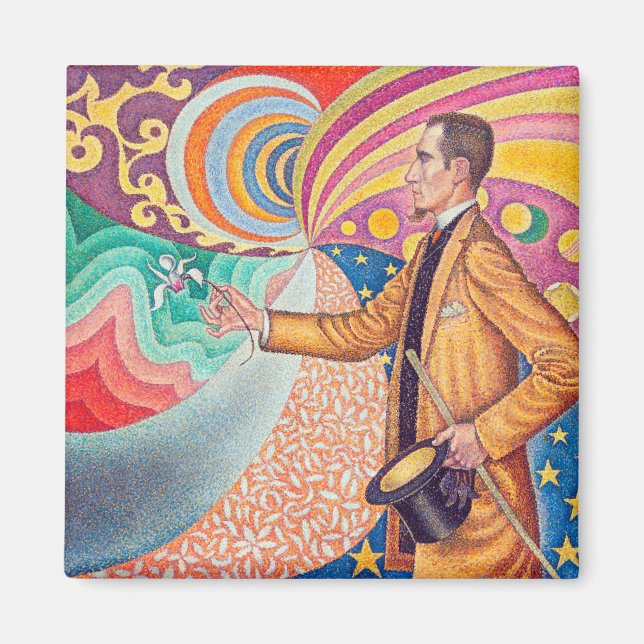 Portrait von Felix Feneon, Signac Magnet (Vorne)