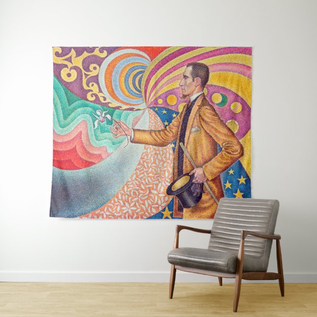 Portrait von Felix Feneon, Signac Wandteppich (Beispiel (Horizontal))