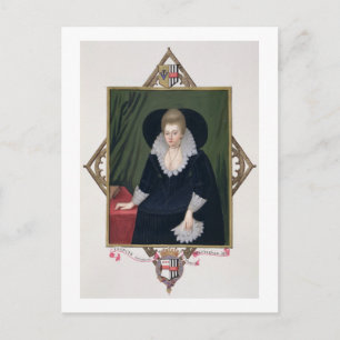 Portrait von Frances Walsingham, Gräfin von Essex Postkarte