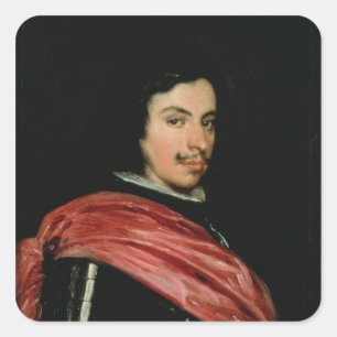 Portrait von Francesco I d'Este 1639 Quadratischer Aufkleber