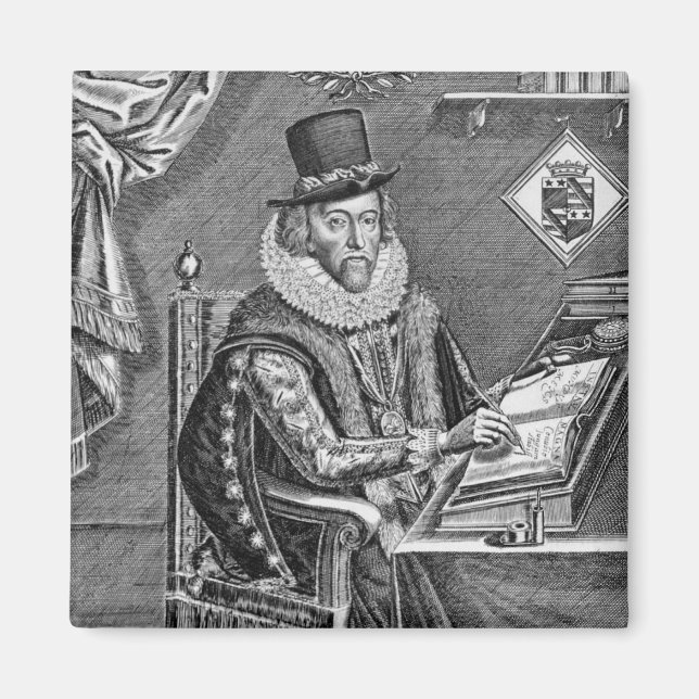Portrait von Francis Bacon (1561-1626) Viscount of Magnet (Vorne)