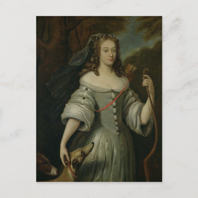 Portrait von Francoise Louise de la Baume Postkarte (Vorderseite)