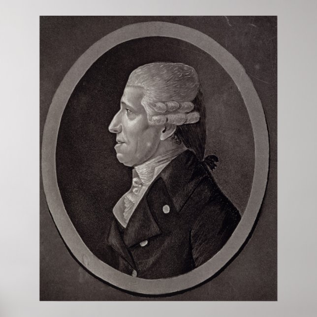 Portrait von Franz Joseph Haydn Poster (Vorne)