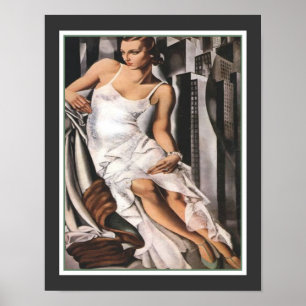 Portrait von Frau Alan Bott von Tamara de Lempicka Poster