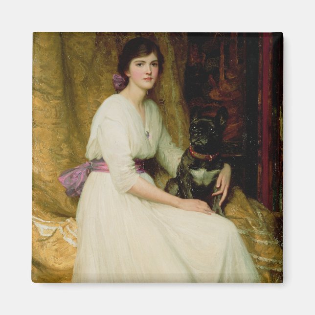 Portrait von Frau Dorothy Dicksee Magnet (Vorne)