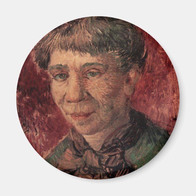 Portrait von Frau Madame Tanguy, Vincent van Gogh Magnet (Vorne)
