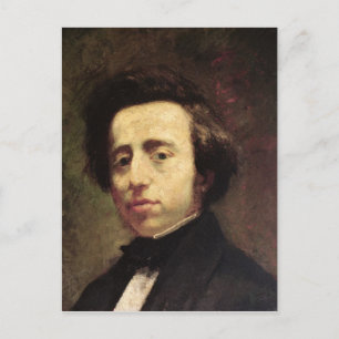 Portrait von Frederic Chopin 2 Postkarte