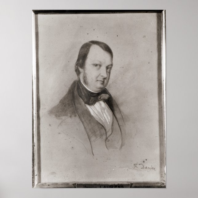 Portrait von Frederic Chopin Poster (Vorne)