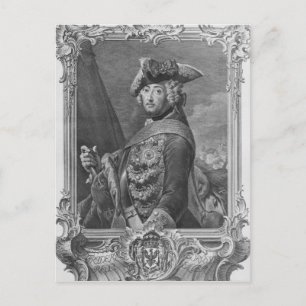 Portrait von Frederick II., The Great Postkarte