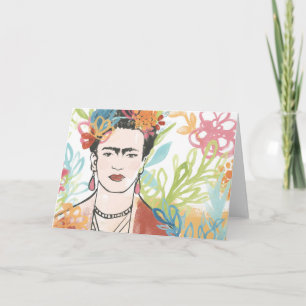 Portrait von Frida Kahlo Karte