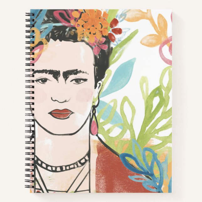 Portrait von Frida Kahlo Notizbuch (Vorderseite)