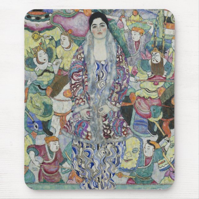 Portrait von Friederike Maria Beer von Gustav Klim Mousepad (Vorne)