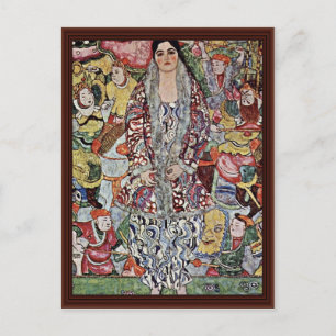 Portrait von Friederike Maria Beer von Klimt Gusta Postkarte