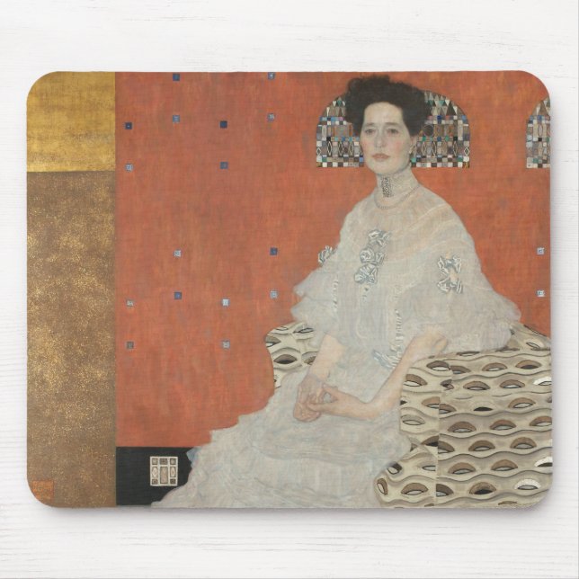Portrait von Fritza Riedler von Gustav Klimt Mousepad (Vorne)