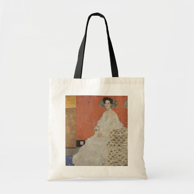 Portrait von Fritza Riedler von Gustav Klimt Tragetasche (Vorne)