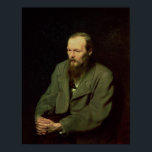 Portrait von Fyodor Dostojewski 1872 Poster<br><div class="desc">Portrait von Fyodor Dostojewski | von Vasili Grigorevich Perov | Art Location: Tretyakov Gallery,  Moskau,  Russland | Russische Künstlerin | Image Collection number: XIR67923</div>