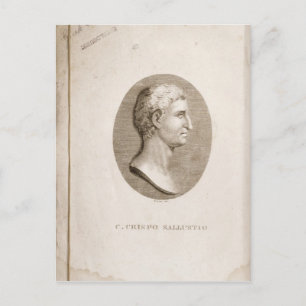 Portrait von Gaius Crispus Sallust Postkarte