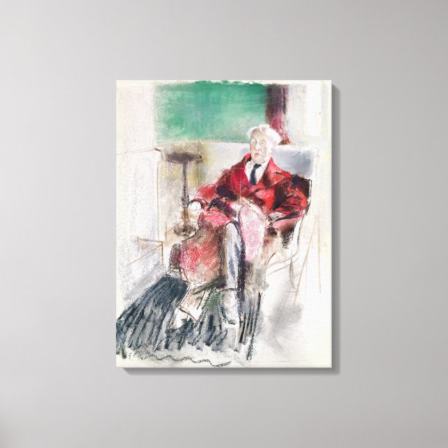 Portrait von George Moore, c.1920 Leinwanddruck (Vorderseite)