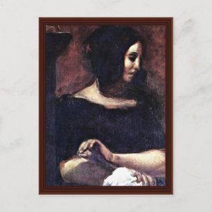 Portrait von George Sand Postkarte
