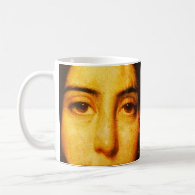 Portrait von George Sand von Auguste Charpentier Kaffeetasse (Links)