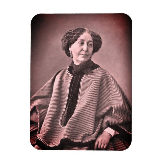 Portrait von George Sand von Nadar Magnet (Vertikal)