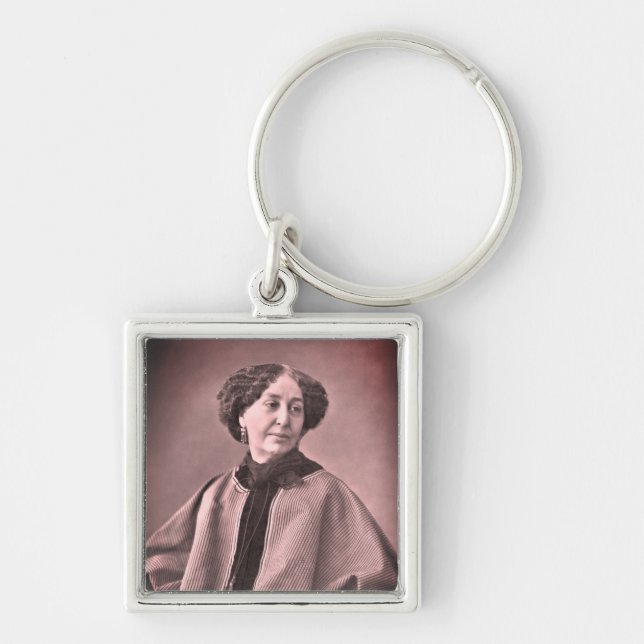 Portrait von George Sand von Nadar Schlüsselanhänger (Vorne)