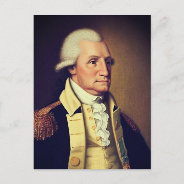 Portrait von George Washington (1790) Postkarte (Vorderseite)