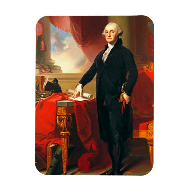 Portrait von George Washington, Thomas Sully Magnet (Vertikal)