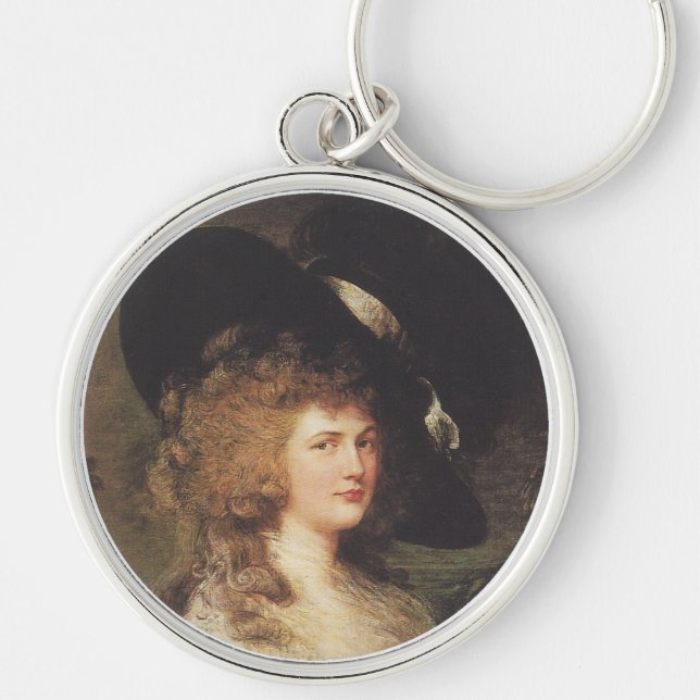 Portrait von Georgiana, Herzogin von Devonshire Schlüsselanhänger (Vorne)