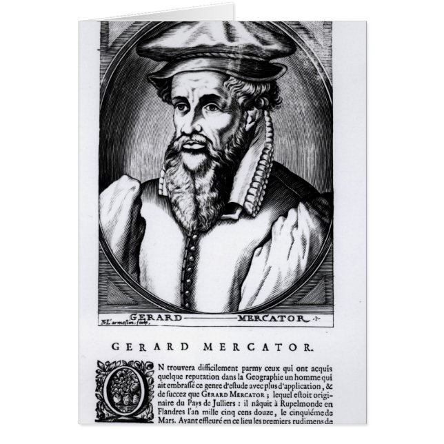 Portrait von Gerard Mercator (Vorne)