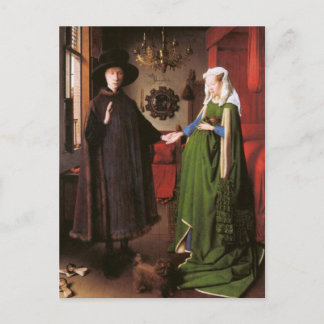Portrait von Giovanni Arnolfini und seiner Ehefrau Postkarte
